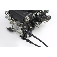Proflow Throttle Cable Bracket Kickdown Lever Black Stainless Steel FiTech Each