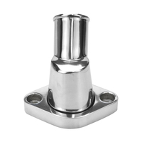 Proflow Water Neck - 45 Degree - 1-1/2 In Id Hose - Swivel - O-RING - Aluminum - Polished - Chev V8