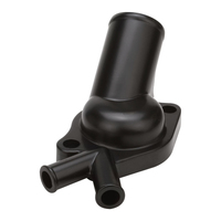 Proflow Aluminium Water Neck Black For Holden Commodore V8 Dual Outlet