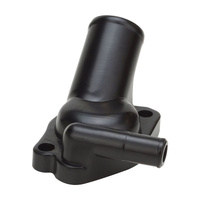 Proflow Aluminium Water Neck Black For Holden Commodore V8 Single Outlet