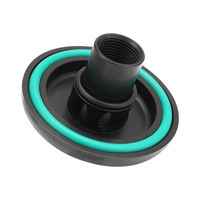 Proflow Oil Filter Sandwich Block Off Plate Aluminium For Holden V8 13/16 -16 Black