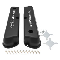 Proflow Valve Covers Tall Cast Aluminium Black Stroker Ford Logo Small Block For Ford 289 351W Pair