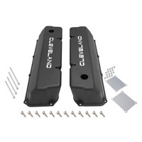 Proflow Valve Covers Tall Cast Aluminium Black Small Block Ford 302 351C Pair