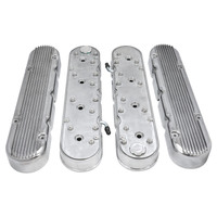 Proflow Valve Covers LS For Chevrolet For Holden Two-Piece Cast Aluminium Satin Natrual 4.3 in. Tall Baffle