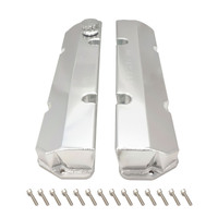 Proflow Valve Covers Fabricated Aluminium Billet Base For Holden V8 Late VN-VT 304/308 Raw Finish Set