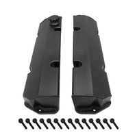 Proflow Valve Covers Fabricated Aluminium Billet Base For Holden V8 Late VN-VT 304/308 Black