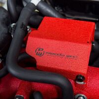 Boost Solenoid Cover (suits Subaru 08+ STI) - Red PWED01R