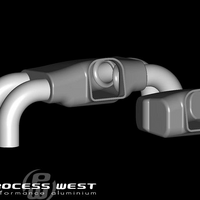 Intake Manifold DBW Stock Orientation (suits Subaru 06+ WRX/STI) - Raw PWIM002