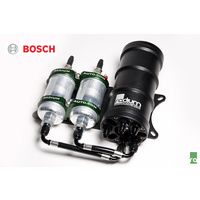 Radium Fuel Surge Tank 20-0021-00 Dual Bosch 044 Vertical Mount, Pumps Not Included