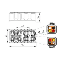 CANchecked CBD08 8 Way CAN Bus Distribution Hub