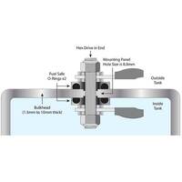 Raceworks 2Pk Stainless Electrical Bulkhead Terminals Fuel Safe  FSA-500