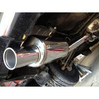 Invidia G200 Cat Back Exhaust w/SS Rolled Tip for Subaru Forester XT SG 03-08