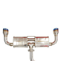Invidia R400 Cat Back Exhaust w/Round Ti Rolled Tips for VW Golf GTI Mk7