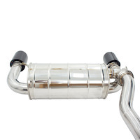 Invidia Q300 Valved Cat Back Exhaust w/Black Tips for Ford Focus RS Mk3 LZ 16-17