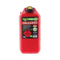 Hulk 4x4 Fast Flow Plastic Fuel Can 10L Unleaded Red