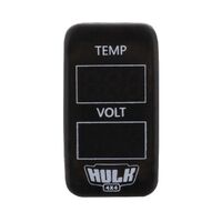 Hulk 4x4 Temp & Voltmeter OE RPL White & Blue LED (Early Toyota)