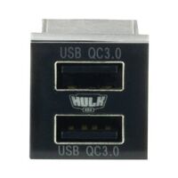 Hulk 4x4 Dual Usb Socket QC3 OE RPL Blue LED (New Toyota Square)