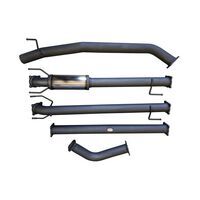 Hulk 4x4 Stainless Steel Exhaust Kit w/Muffler Delete (Hilux GUN Series 15+)