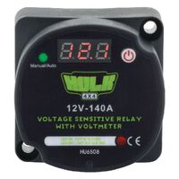 Hulk 4x4 VSR & Voltmeter 140Amp 12V Cut In 13.3V Cut Out 12.8V