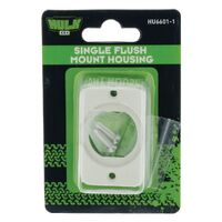 Hulk 4x4 Single Flush Mount White Housing T/S Range Sockets