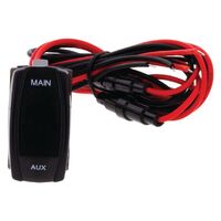 Hulk 4x4 Contour Carling Rocker Dual Voltmeter Red LED