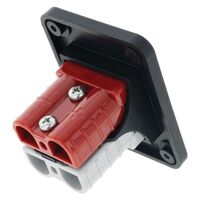 Hulk 4x4 Double Flush Mount Housing 50A Ando Style Plugs Red & Gry