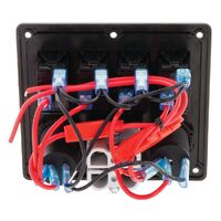 Hulk 4x4 4 Way Switch Panel with 50A Plugs Acc Power Socket & Usb