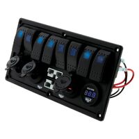 Hulk 4x4 8 Way Switch Panel with 50A Plugs Acc Power Sockets & Usb