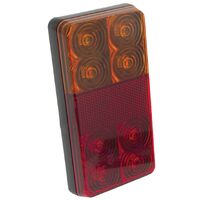Hulk 4x4 Pkt 2 LED Stop/Tail/Indicator Lamp 12V with Reflex Reflector