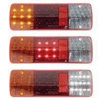 Hulk 4x4 Pkt 2 12/24V LED Stop/Tail/Indicator/Reverse Combination Lamps