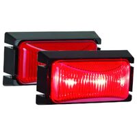 Hulk 4x4 LED Rear End Outline Marker Lamp Red 12/24V Black Base