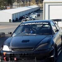 HYBRID RACING WINDSHIELD BANNER