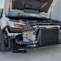 2022+ WRX stage 2 front mounted intercooler kit black PWFMIC11B