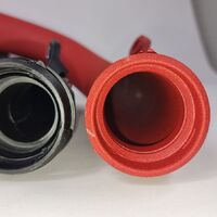 2022+ WRX charge pipe kit red (suits factory intercooler and PW intercooler) PWTMIC17CPR