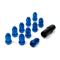 Wheel Nuts S/D 6 Spline 12 x 1.25 Inc Key Blue 10Pk