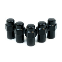 Wheel Nuts Mag 1/2" Black 43mm 5Pk