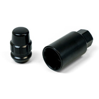 Lock Nuts Splined Acorn Bulge 14mm x 1.50 Black Pk 4