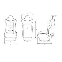 Drift Blade Seat Black Alcantara ADR Compliant