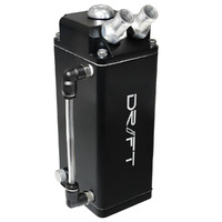 Oil Catch Tank - Black 600ml Rectangle