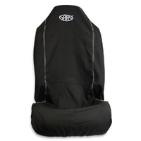 Seat Cover Throw Black Saas White Logo Large 1Pc