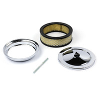 Chrome Filter Assembly 6" x 2" Holley