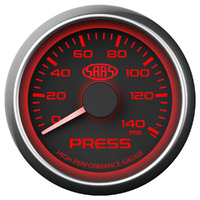 Oil Press Gauge 0-140psi 52mm Black Muscle Series