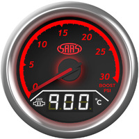 Dual Gauge Boost 0-30 Psi/Exhaust Temp 0c-900c Analogue/Digital Trax Series