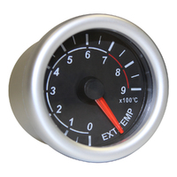 Exhaust Temp Gauge 0c-900c 52mm Black Autoline