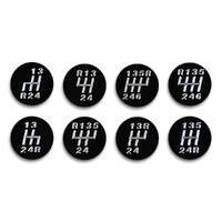 Leather Gear Knob Black Aluminium Insert With 8 Shift Patterns