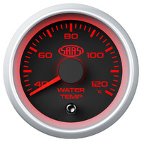 Water Temp Gauge 40c-120c 52mm Black Muscle Series 2