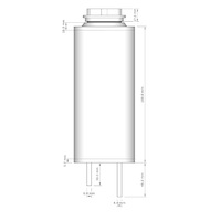 Water Overflow Tank - Black Billet 700ml