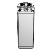 Oil Catch Tank Baffled Rectangle Polished Billet 600ml