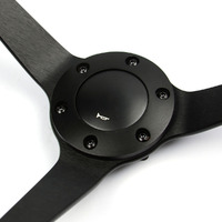 Steering Wheel Poly 15" Classic DD Black Alloy Solid