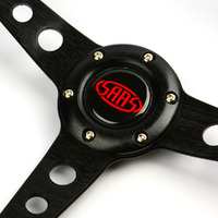 Steering Wheel Leather 14" ADR Retro Black Spoke